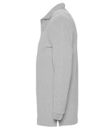 SOL'S Winter II Long Sleeve Cotton Piqué Polo Shirt | Grey Marl thumbnail 3