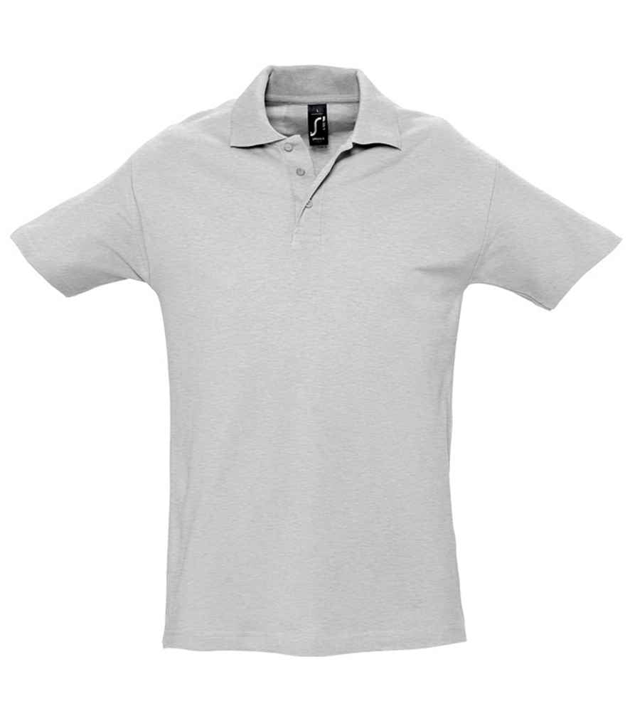 SOL'S Spring II Heavy Cotton Piqué Polo Shirt | Ash