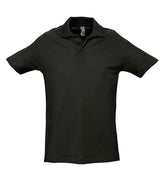 SOL'S Spring II Heavy Cotton Piqué Polo Shirt | Black thumbnail 1