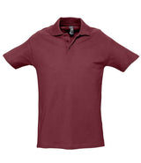 SOL'S Spring II Heavy Cotton Piqué Polo Shirt | Burgundy thumbnail 1