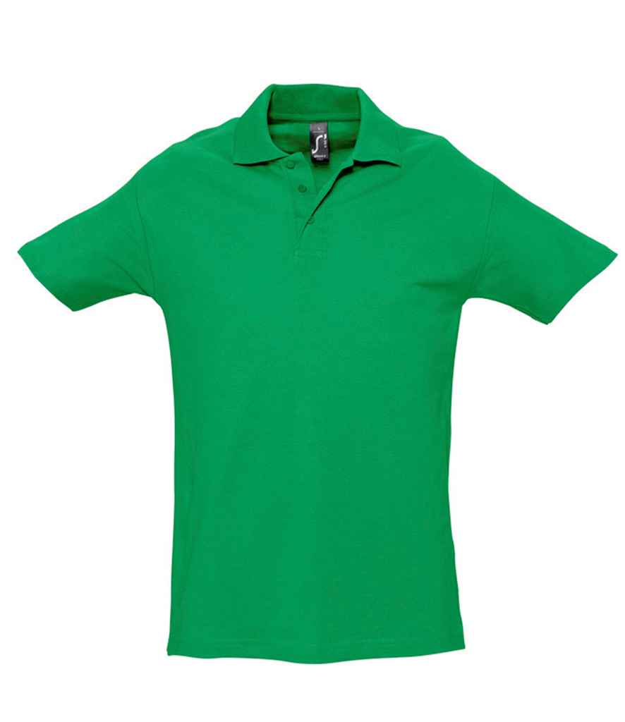 SOL'S Spring II Heavy Cotton Piqué Polo Shirt | Kelly Green