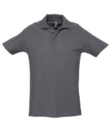 SOL'S Spring II Heavy Cotton Piqué Polo Shirt | Mouse Grey thumbnail 1