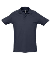 SOL'S Spring II Heavy Cotton Piqué Polo Shirt | Navy thumbnail 1