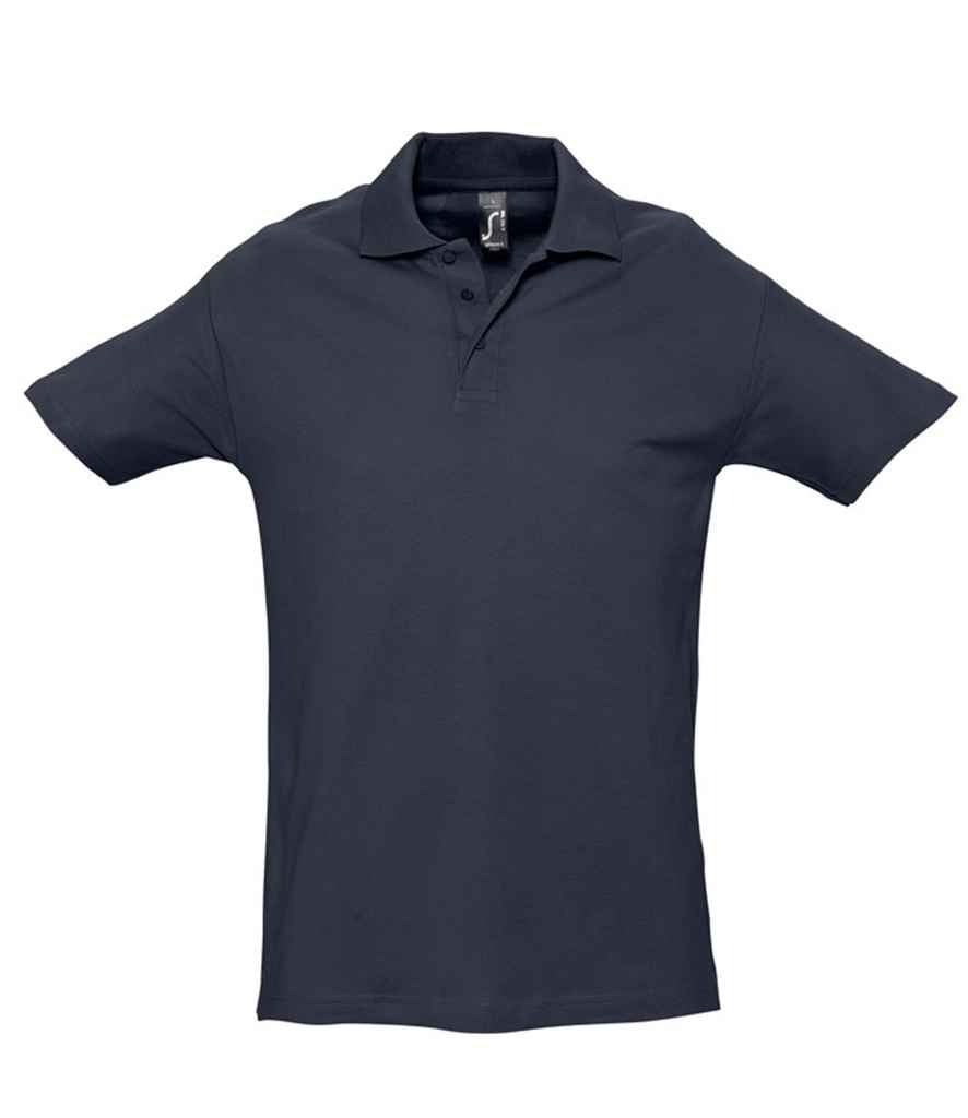 SOL'S Spring II Heavy Cotton Piqué Polo Shirt | Navy