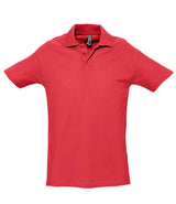SOL'S Spring II Heavy Cotton Piqué Polo Shirt | Red thumbnail 1