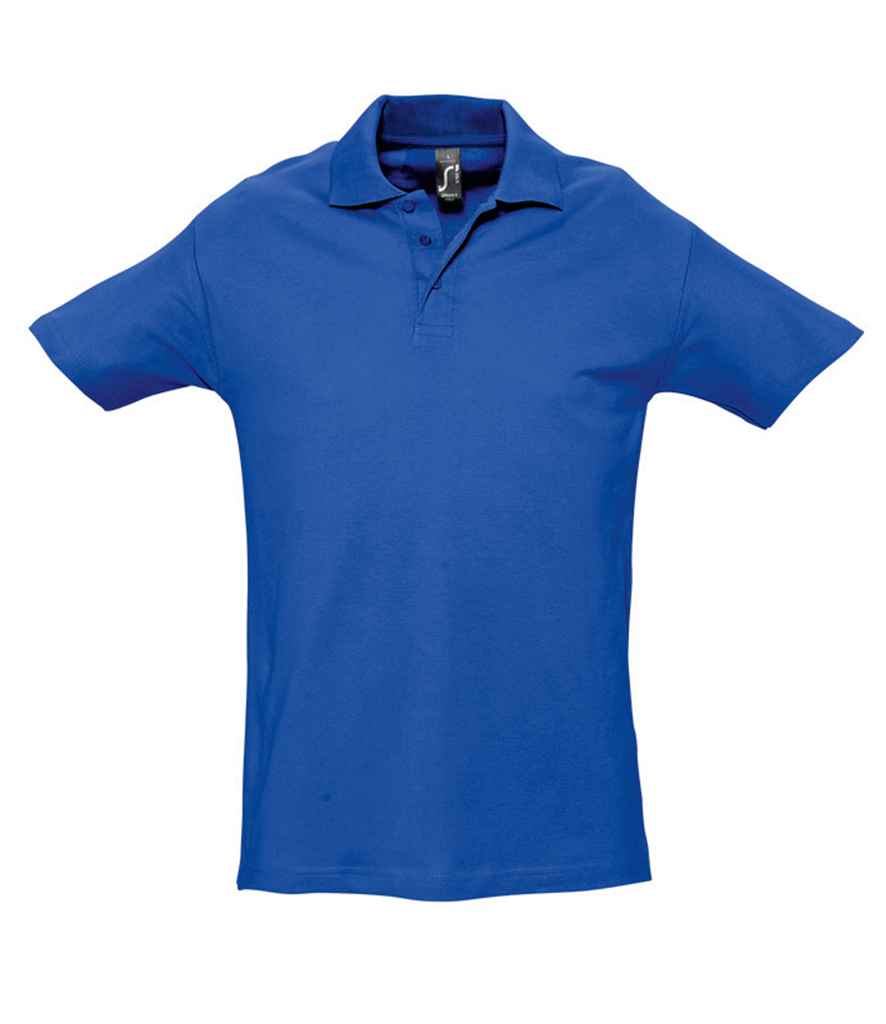 SOL'S Spring II Heavy Cotton Piqué Polo Shirt | Royal Blue
