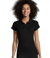 SOL'S Ladies Prescott Cotton Jersey Polo Shirt | Deep Black thumbnail 1
