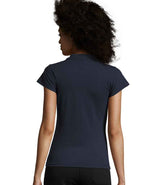 SOL'S Ladies Prescott Cotton Jersey Polo Shirt | French Navy thumbnail 2