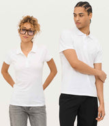 SOL'S Ladies Prescott Cotton Jersey Polo Shirt | White thumbnail 3