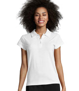 SOL'S Ladies Prescott Cotton Jersey Polo Shirt | White thumbnail 4