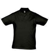 SOL'S Prescott Cotton Jersey Polo Shirt | Deep Black thumbnail 1
