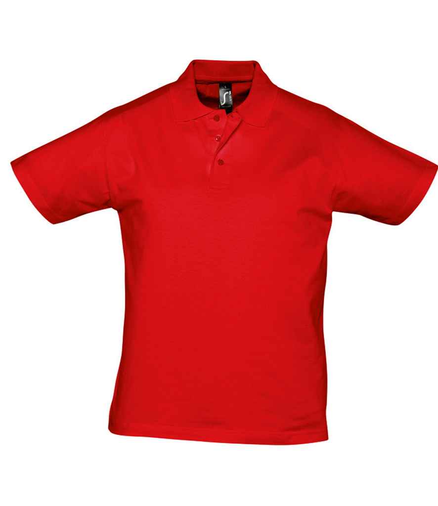SOL'S Prescott Cotton Jersey Polo Shirt | Red