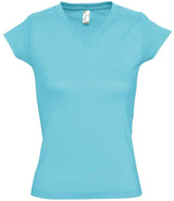 SOL'S Ladies Moon V Neck T-Shirt | Atoll Blue thumbnail 1