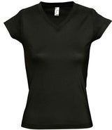 SOL'S Ladies Moon V Neck T-Shirt | Deep Black thumbnail 1