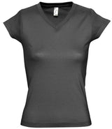 SOL'S Ladies Moon V Neck T-Shirt | Dark Grey thumbnail 1