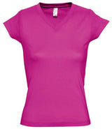 SOL'S Ladies Moon V Neck T-Shirt | Fuchsia thumbnail 1