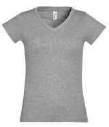 SOL'S Ladies Moon V Neck T-Shirt | Grey Marl thumbnail 1