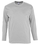 SOL'S Monarch Long Sleeve T-Shirt | Grey Marl thumbnail 3