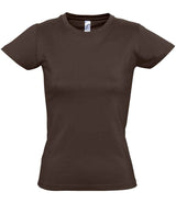 SOL'S Ladies Imperial Heavy T-Shirt | Chocolate thumbnail 1