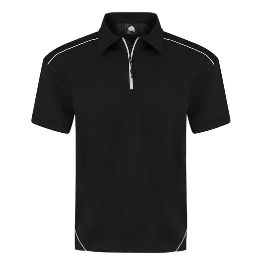 Fireback Wicking Poloshirt - Black - Black
