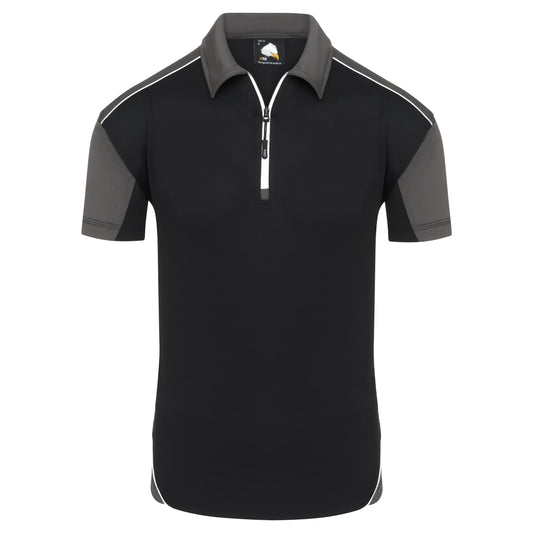 Fireback Wicking Poloshirt - Black - Graphite