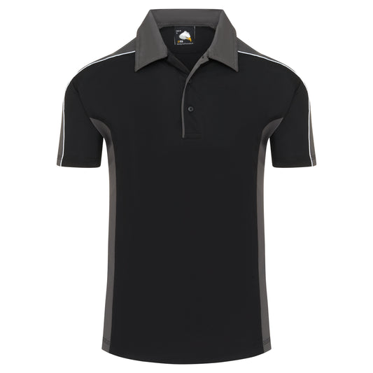 Avocet Wicking Poloshirt - Black - Graphite