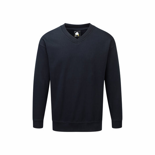Buzzard V-Neck Sweatshirt - Navy