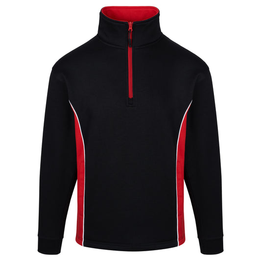 Silverswift Quarter Zip Sweatshirt - Black - Red