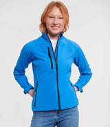 Russell Athletic Ladies Soft Shell Jacket | Azure thumbnail 1