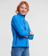 Russell Athletic Ladies Soft Shell Jacket | Azure thumbnail 3