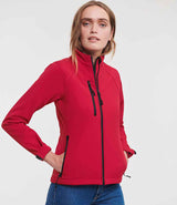 Russell Athletic Ladies Soft Shell Jacket | Classic Red thumbnail 1
