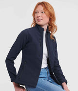 Russell Athletic Ladies Soft Shell Jacket | French Navy thumbnail 3
