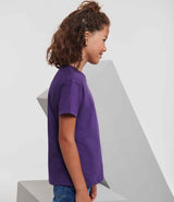 Russell Athletic Kids Classic Ringspun T-Shirt | Purple thumbnail 3