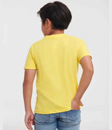 Russell Athletic Kids Classic Ringspun T-Shirt | Yellow thumbnail 2