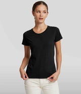 Russell Athletic Ladies Authentic Classic Ringspun T-Shirt | Black thumbnail 2