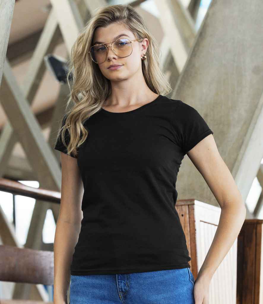 Russell Athletic Ladies Authentic Classic Ringspun T-Shirt | Black