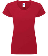 Russell Athletic Ladies Authentic Classic Ringspun T-Shirt | Classic Red thumbnail 4