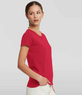 Russell Athletic Ladies Authentic Classic Ringspun T-Shirt | Classic Red thumbnail 3