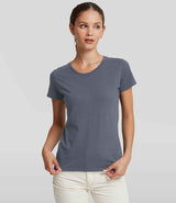 Russell Athletic Ladies Authentic Classic Ringspun T-Shirt | Convoy Grey thumbnail 1