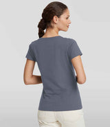 Russell Athletic Ladies Authentic Classic Ringspun T-Shirt | Convoy Grey thumbnail 2