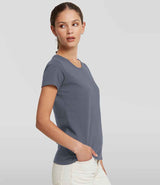 Russell Athletic Ladies Authentic Classic Ringspun T-Shirt | Convoy Grey thumbnail 3