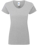 Russell Athletic Ladies Authentic Classic Ringspun T-Shirt | Light Oxford thumbnail 4