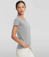 Russell Athletic Ladies Authentic Classic Ringspun T-Shirt | Light Oxford thumbnail 3