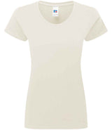 Russell Athletic Ladies Authentic Classic Ringspun T-Shirt | Natural thumbnail 4