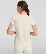 Russell Athletic Ladies Authentic Classic Ringspun T-Shirt | Natural thumbnail 2