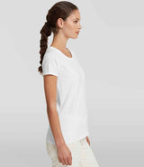 Russell Athletic Ladies Authentic Classic Ringspun T-Shirt | White thumbnail 3