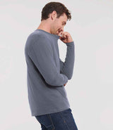 Russell Athletic Classic Long Sleeve T-Shirt | Convoy Grey thumbnail 3