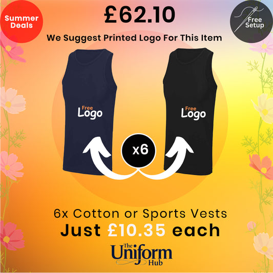 Summer Deals - Cotton & Sports Vests x6