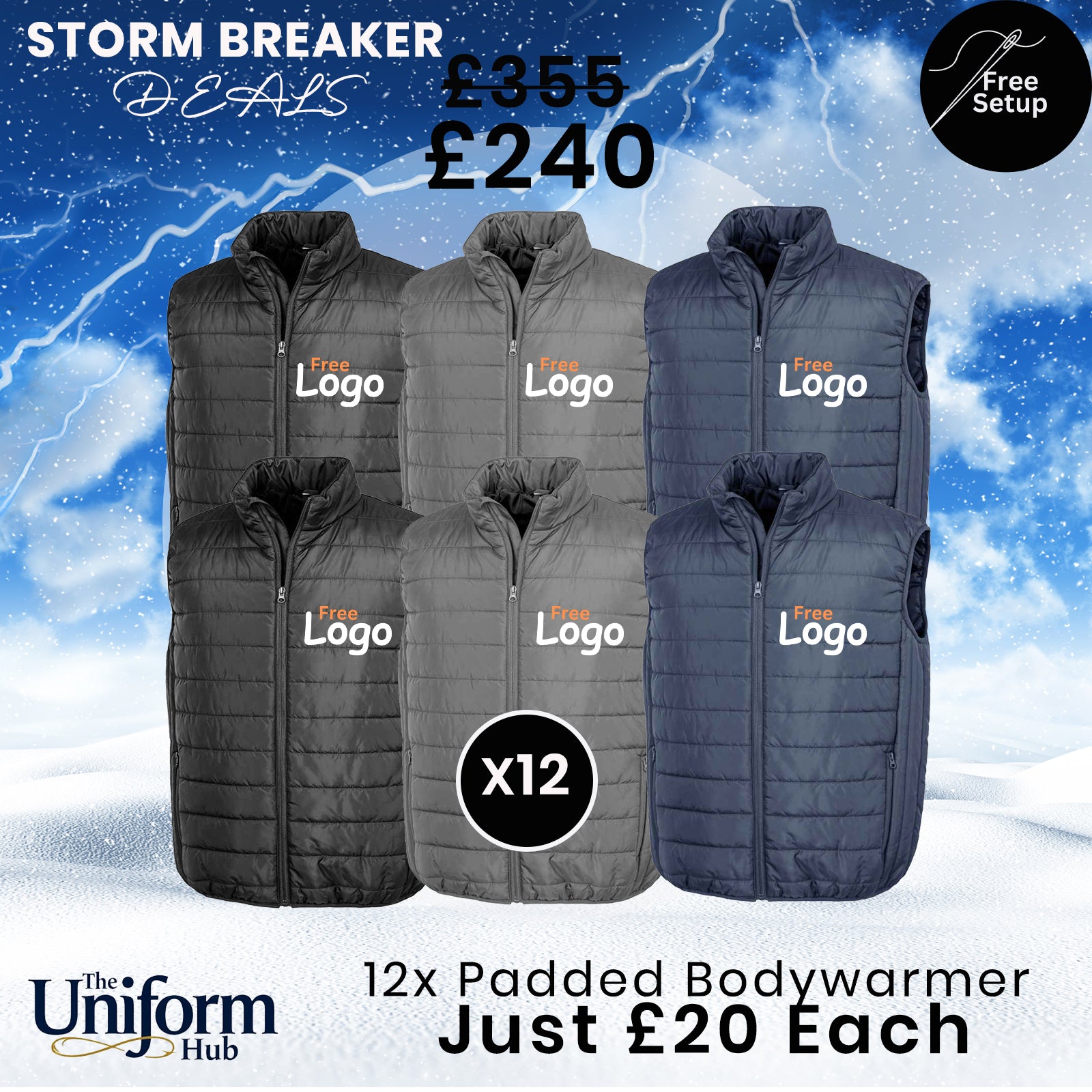 Storm Breaker Deal - 12x Result Padded Body Warmers