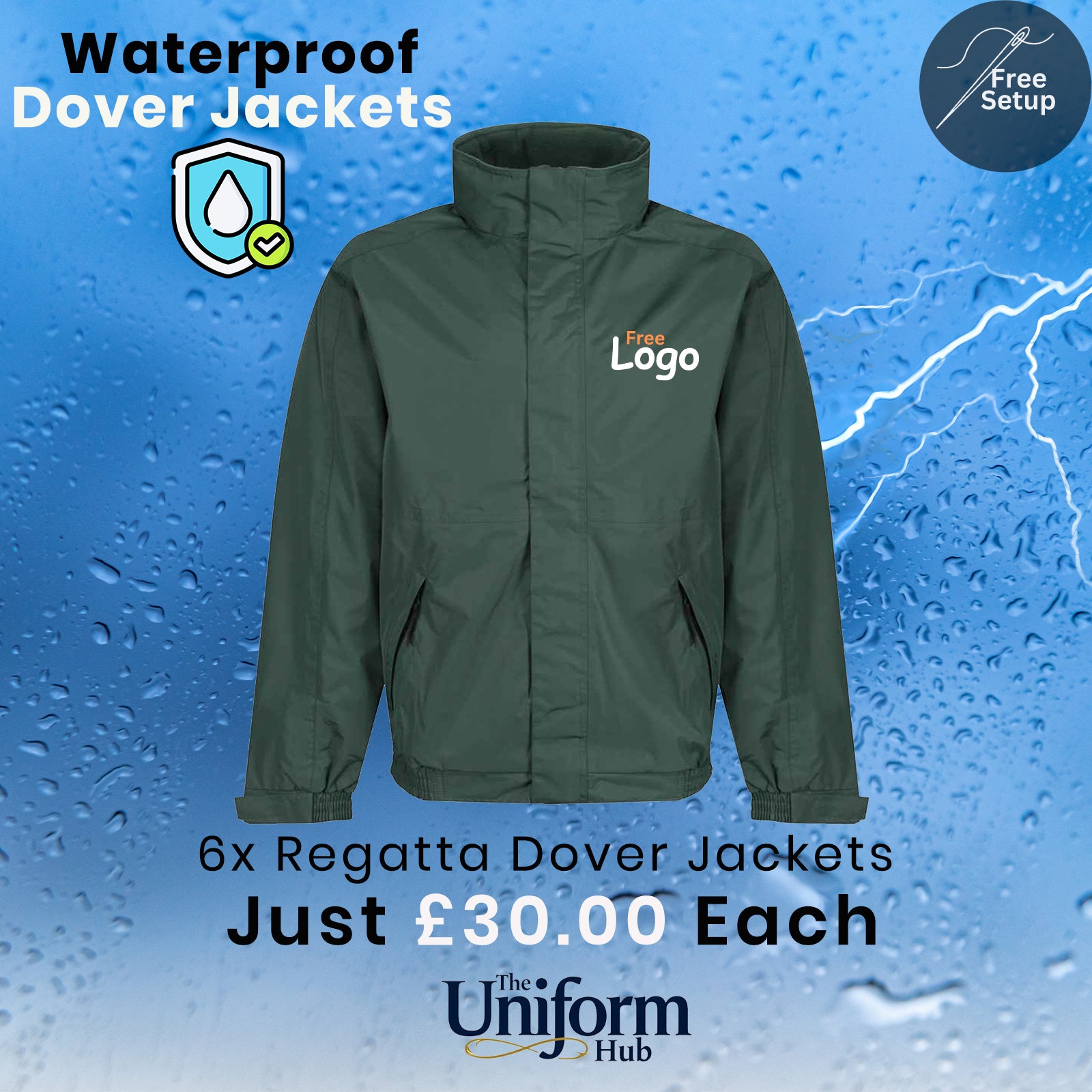 Waterproof Dover Jacket Deal x6